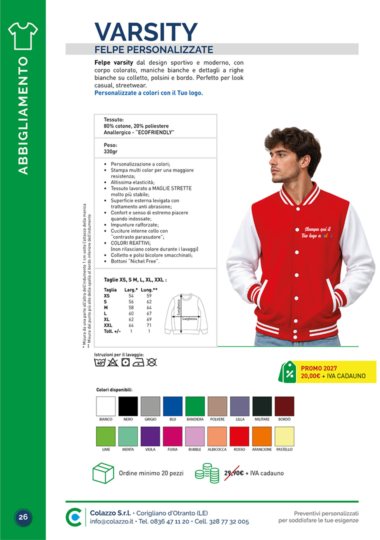 Catalogo di Prodotti Promozionali per Aziende di Colazzo Srl