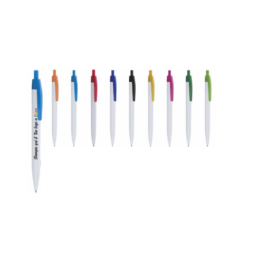Penne in Plastica personalizzate a colori modello Sofia